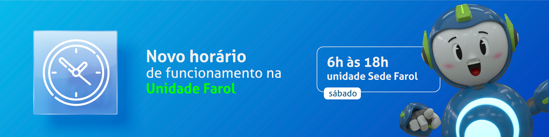 NOVO HORÁRIO SEDE